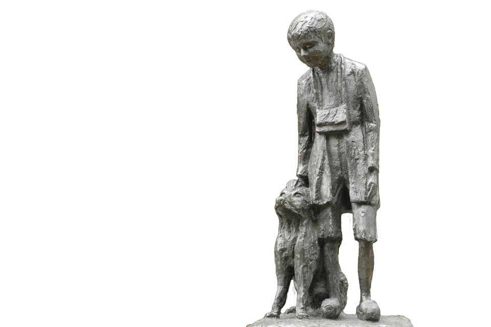 Het standbeeld Nello en Patrasche